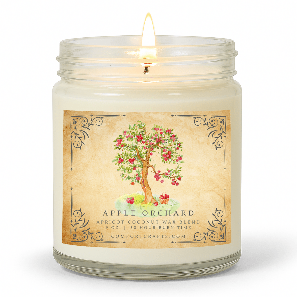 Apple Orchard Jar Candle Clear 9 oz - COMFORTCRAFTS.COM