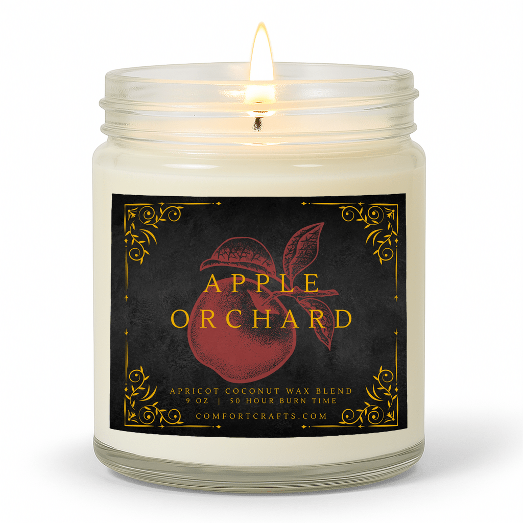 Apple Orchard Jar Candle Clear 9 oz DK - COMFORTCRAFTS.COM