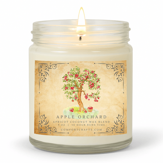 Apple Orchard Jar Candle Clear 9 oz - COMFORTCRAFTS.COM
