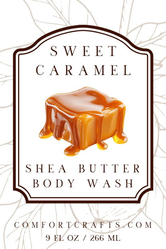 SWEET CARAMEL - MOISTURIZING BODY WASH - 9 fl oz / 266 ml / $10.95 - COMFORTCRAFTS.COM
